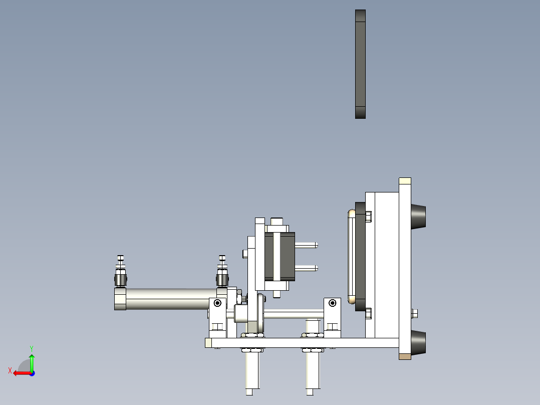 插座耐久试验台3D数模图纸+step格式后视图