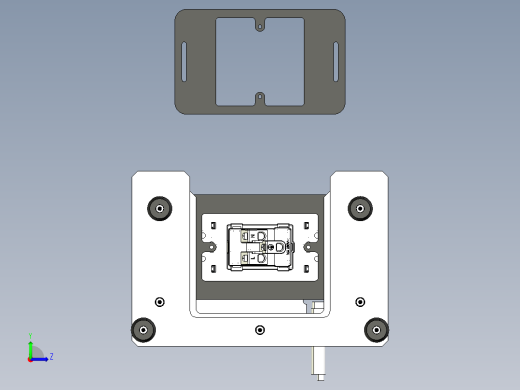 插座耐久试验台3D数模图纸+step格式左视缩略图