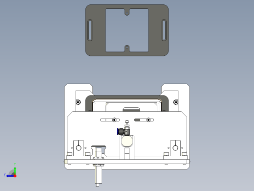 插座耐久试验台3D数模图纸+step格式右视缩略图