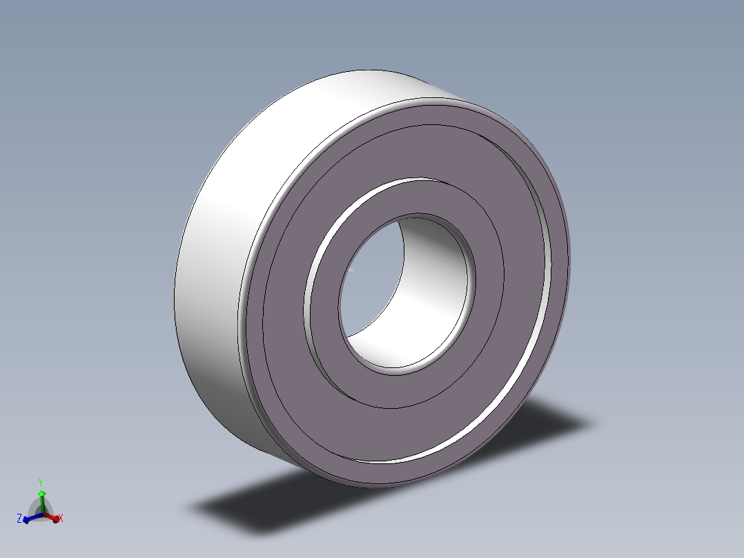国产微型球轴承 NSK 695ZZ主视图