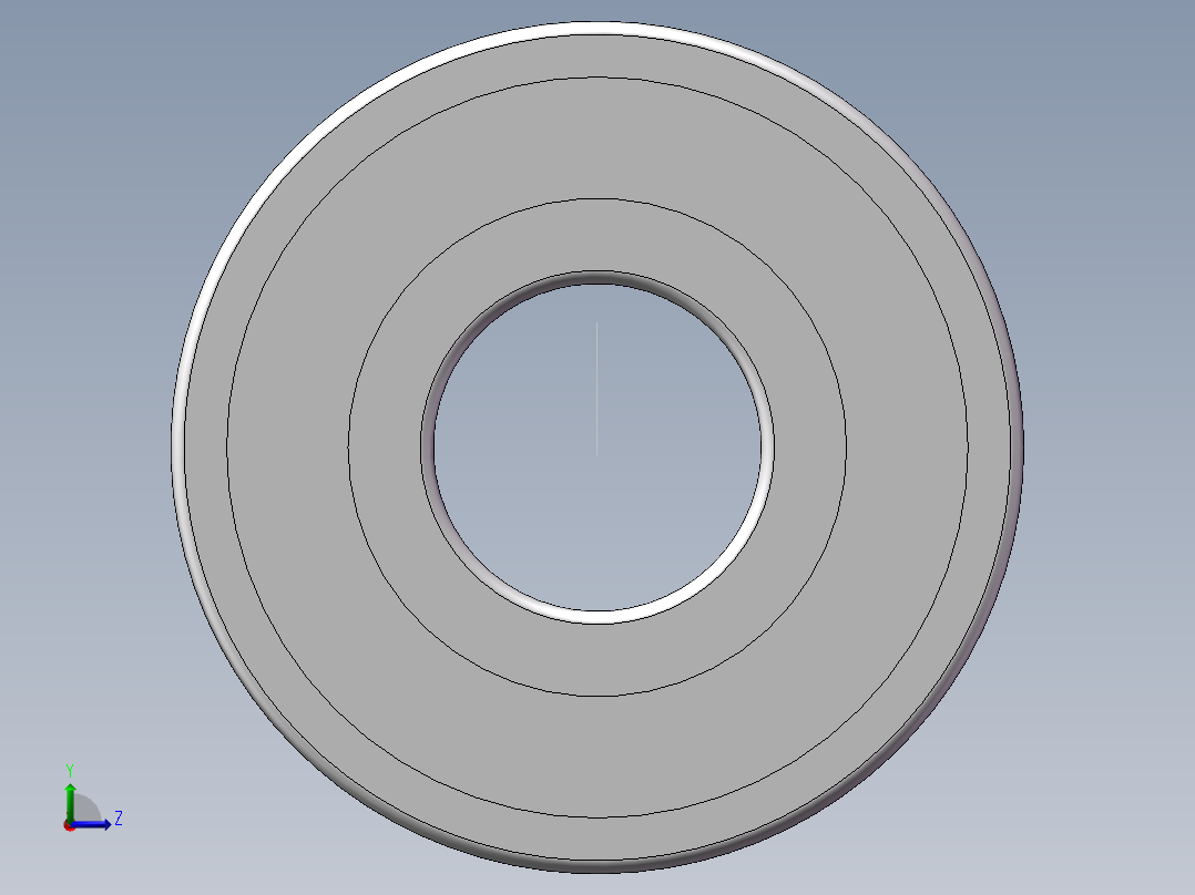 国产微型球轴承 NSK 695ZZ左视图