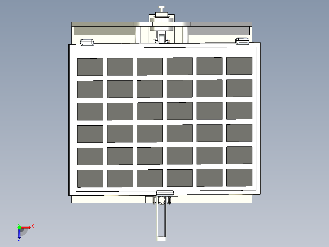 太阳能追踪板俯视图