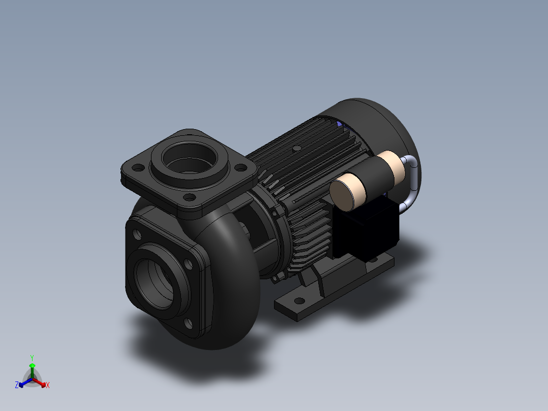 泵、水泵(47)正等轴测图