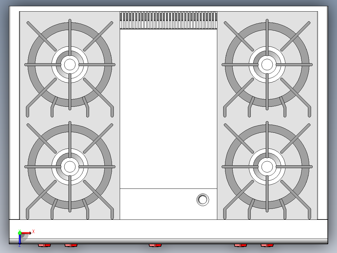 A2004480-狼 RT364G 燃气灶俯视图