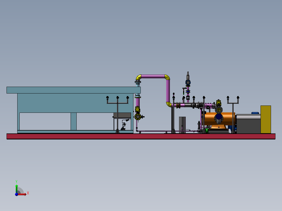 冷水机组前视图