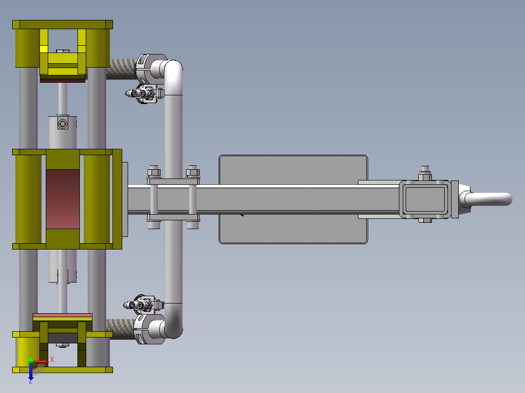 吊装圆柱形夹具 672069俯视图