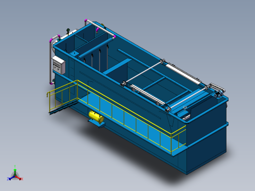 气浮机正等轴测缩略图