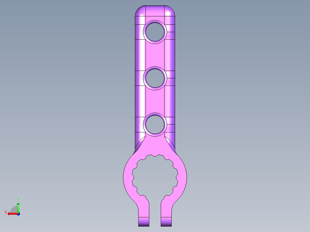 编织手柄后视图