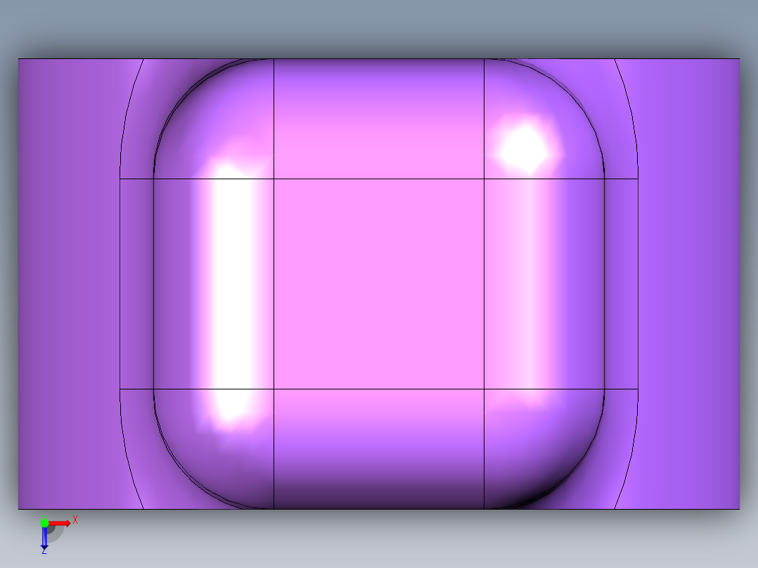 编织手柄俯视图