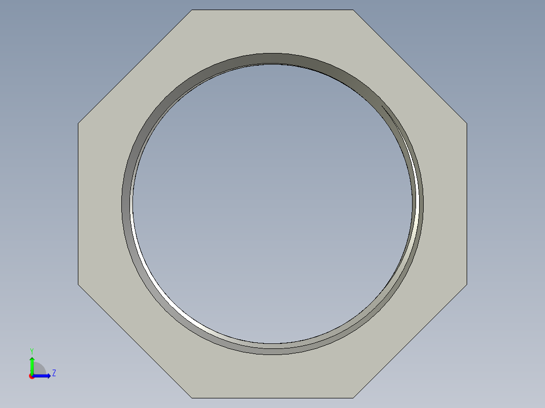 螺纹管转接头-内外丝异径 DN50-DN40左视图