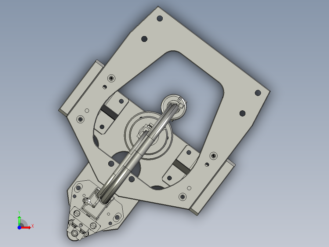 锁螺丝部件前视图