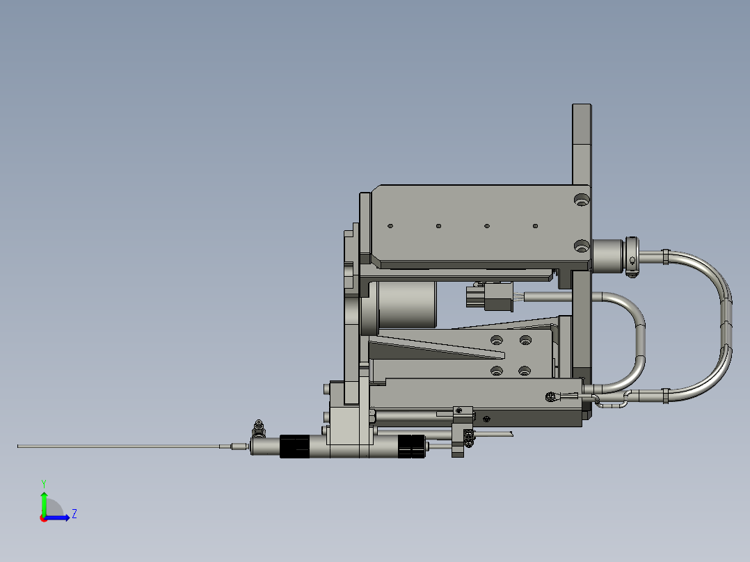 锁螺丝部件左视图