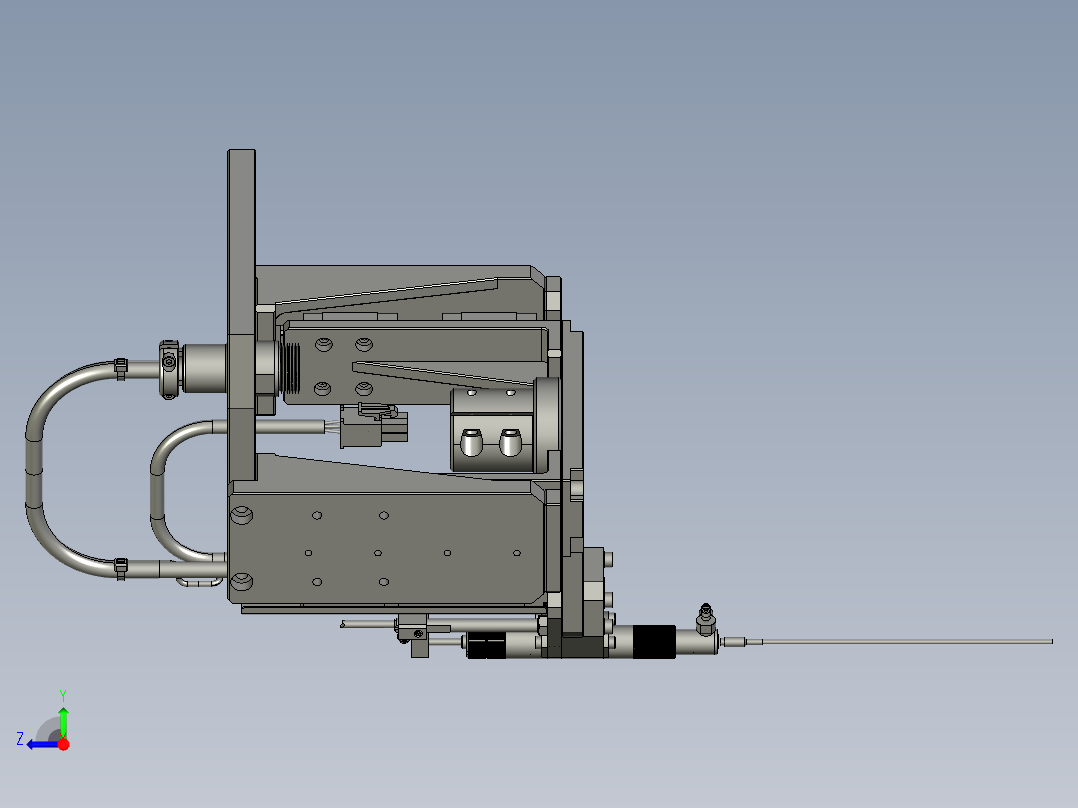 锁螺丝部件右视图