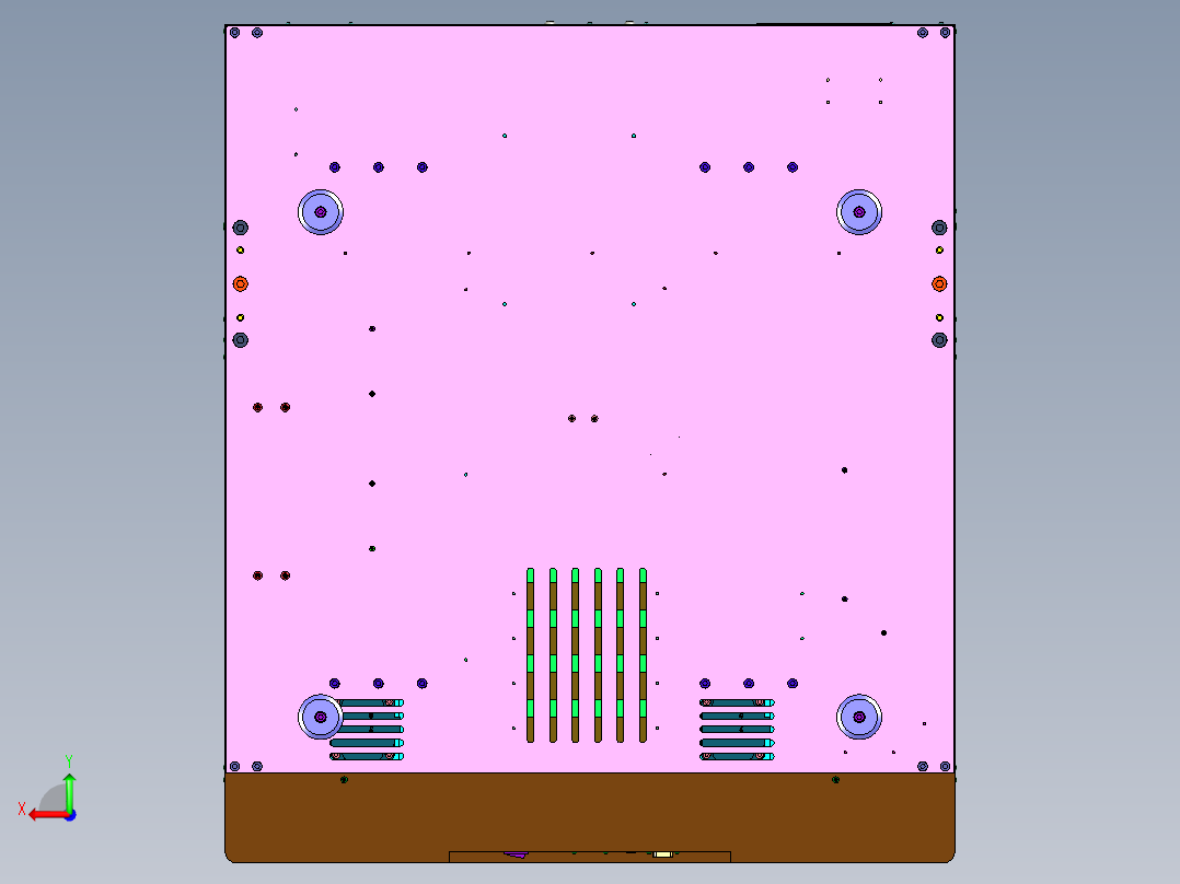 自动化检测打螺丝的装置后视图