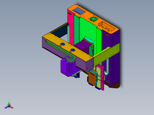自动化检测打螺丝的装置正等轴测缩略图