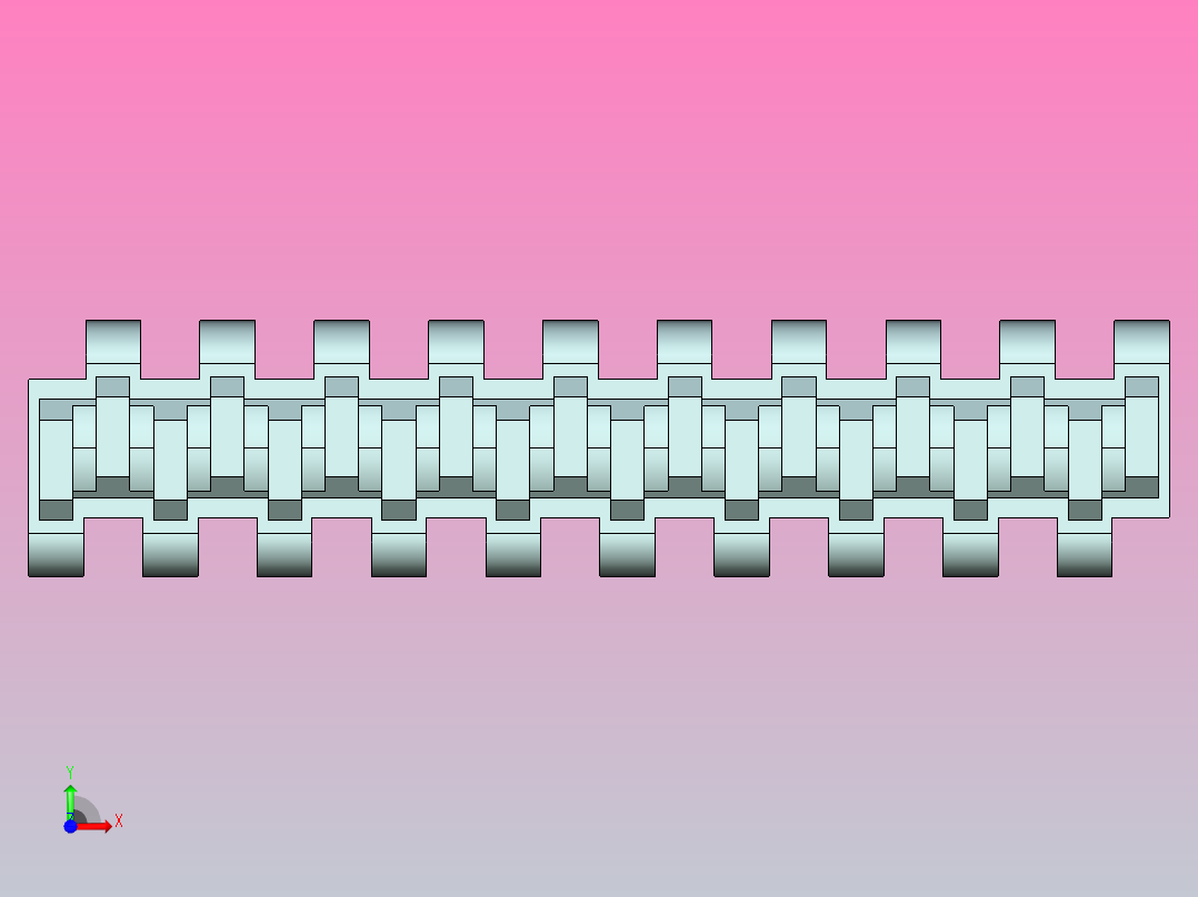 YS300-11-W170-C1网带链前视图