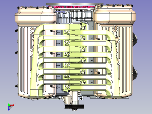 大众W12发动机俯视缩略图