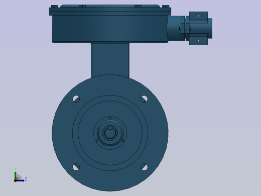 三相异步电动机YBX3-80M-(2.4.6.8)-B5安装前视缩略图