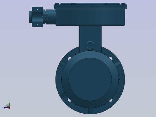 三相异步电动机YBX3-80M-(2.4.6.8)-B5安装后视缩略图