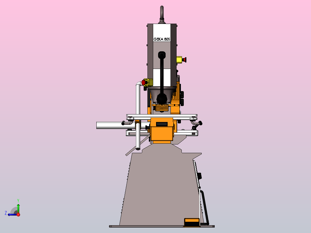 冲床GEKA P80Spunch-machine-geka-p80s-模型格式为 stp右视图