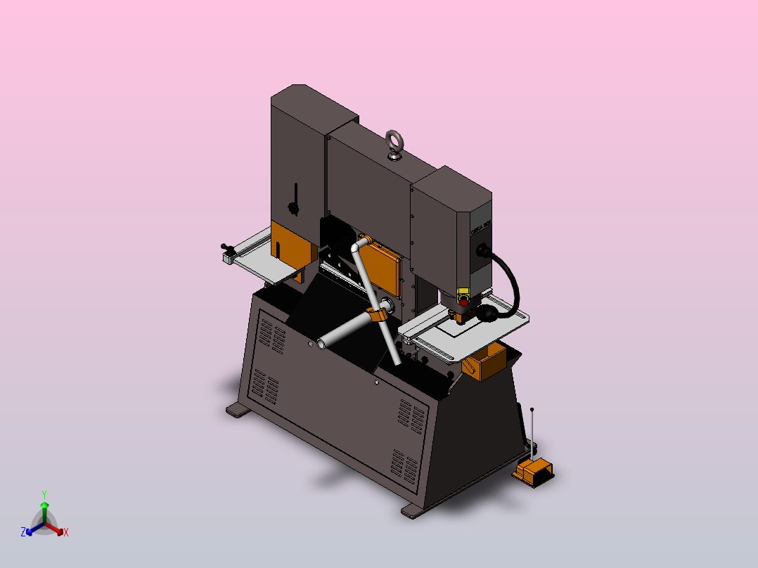 冲床GEKA P80Spunch-machine-geka-p80s-模型格式为 stp正等轴测图