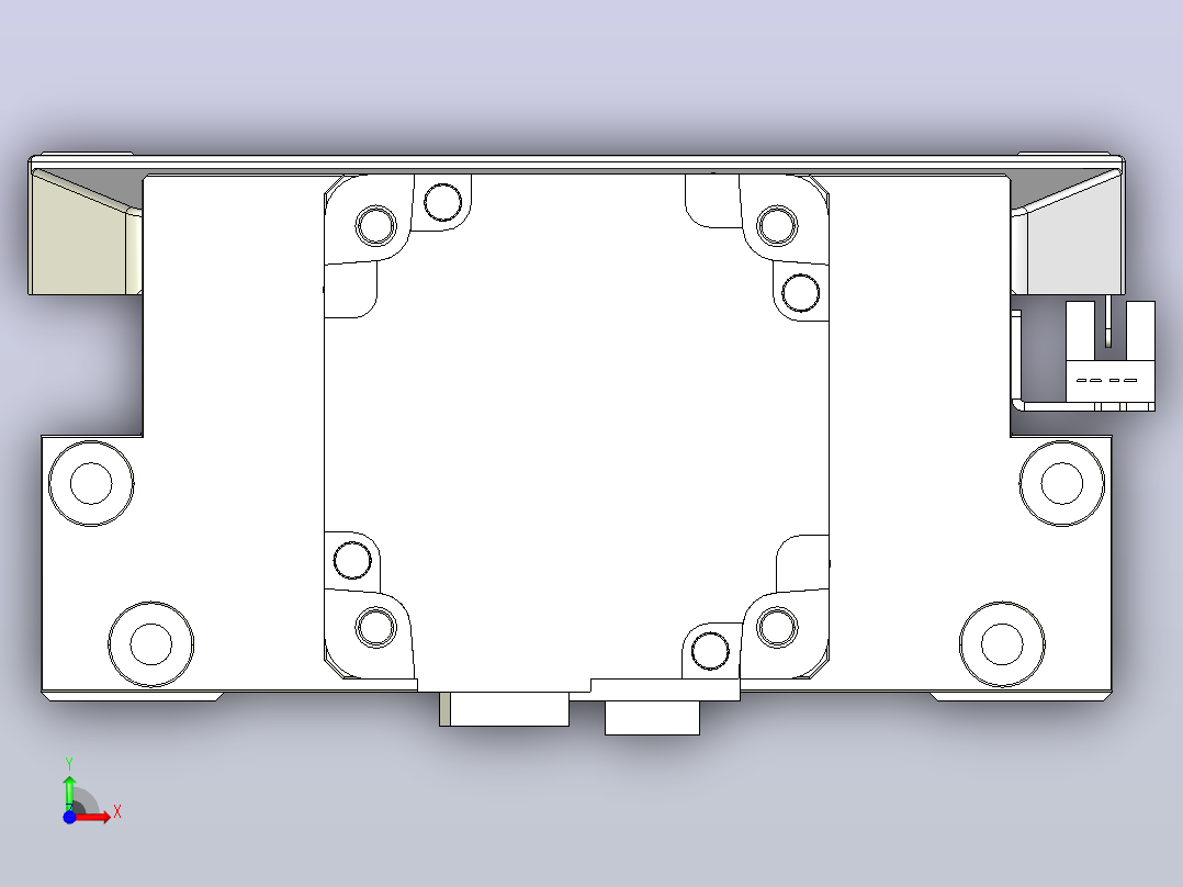滚珠丝杠直线轴内置导轨TPA-GCR-170-2510C-L150-M-M75-N3前视图