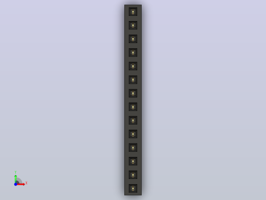 母针头Female_Header_1x14_P2.0_H4.3_straight.step前视缩略图