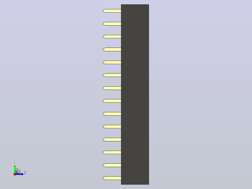 母针头Female_Header_1x14_P2.0_H4.3_straight.step左视缩略图