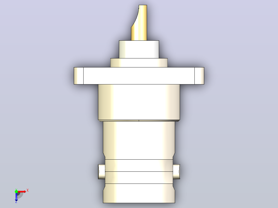 安费诺 RF 母头 BNC 连接器 直式俯视图