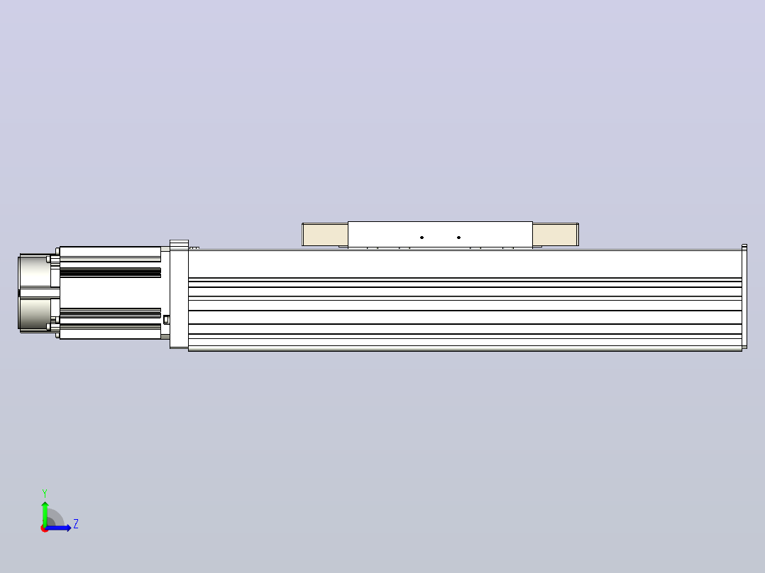 滚珠丝杠直线轴带导轨全封闭TPA-HCR-220D-3210C-L150-M-C-P1K-N3左视图