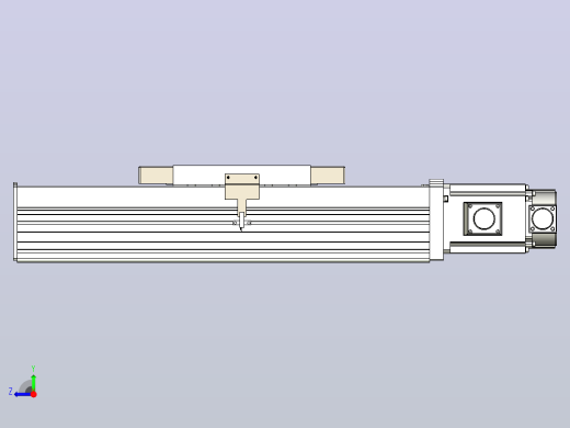 滚珠丝杠直线轴带导轨全封闭TPA-HCR-220D-3210C-L150-M-C-P1K-N3右视缩略图