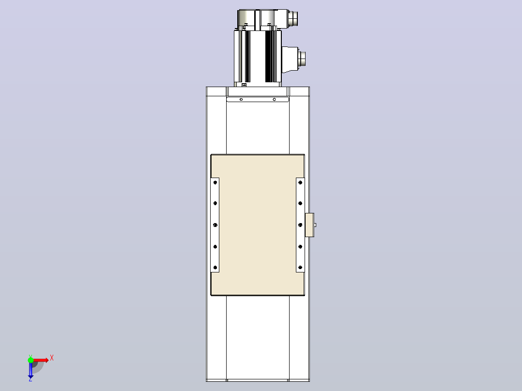 滚珠丝杠直线轴带导轨全封闭TPA-HCR-220D-3210C-L150-M-C-P1K-N3俯视图