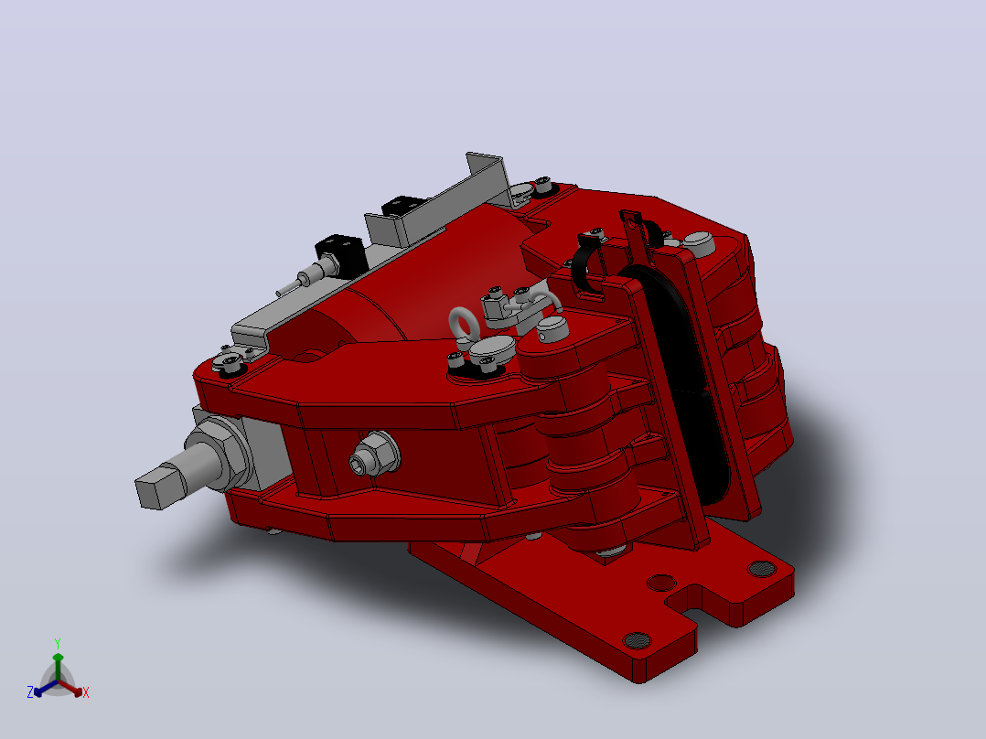 SBD-A安全制动器_SBD315-A-1000×36ⅡRL.WL.CL主视图