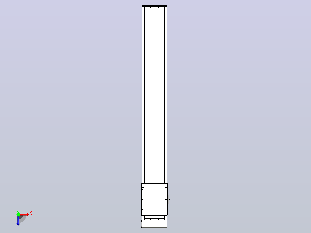 滚珠丝杠直线轴带导轨全封闭TPA-HCR-140D-2010C-L950-MP-Y-P40-N3俯视图
