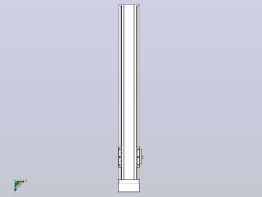 日规模组半封闭丝杆TPA-HNR-65S-1610C-L400-MP-C-P20-N3俯视缩略图