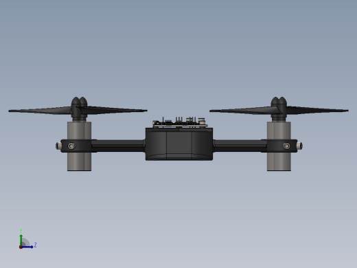 无人机3D模型左视缩略图