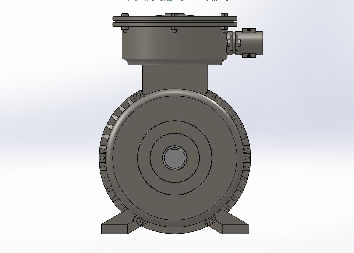 YB3-200L2-6防爆电动机模型