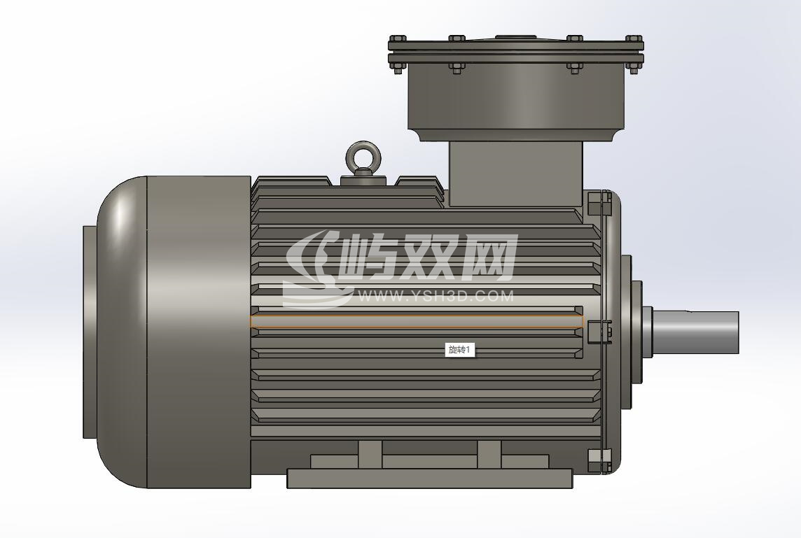 YB3-200L2-6防爆电动机模型
