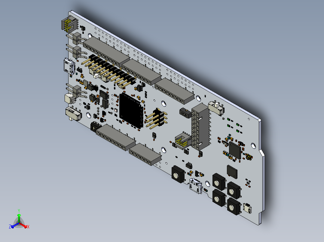 半导体nRF52840蓝牙5.0原型开发板主视图