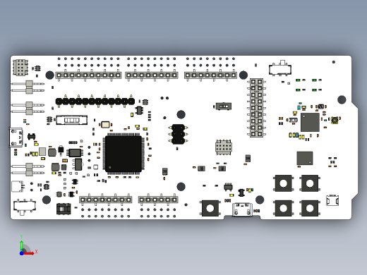半导体nRF52840蓝牙5.0原型开发板前视缩略图