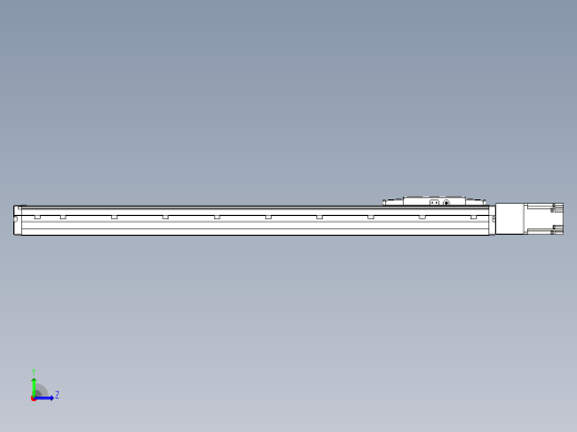 滚珠丝杠直线轴内置导轨TPA-GCR-120-1610C-L700-M-M40-N3左视缩略图