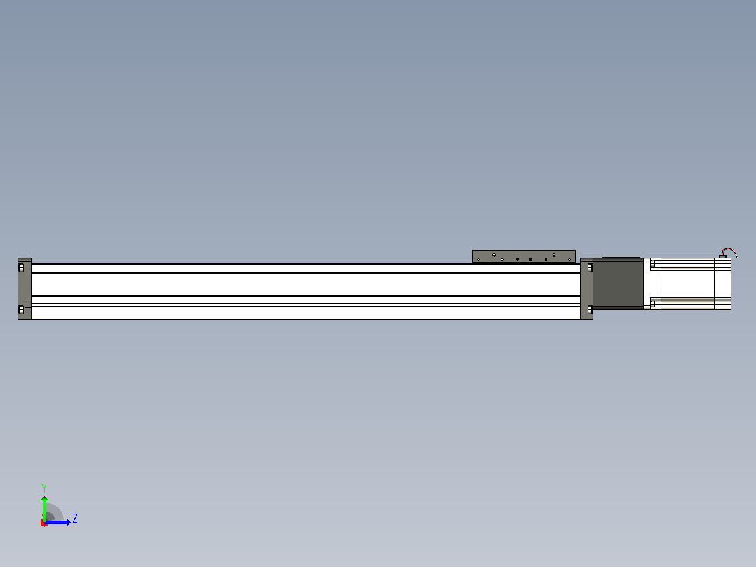FSL60 直线模组[FSL60-E500-10C7-BC-B60]左视图