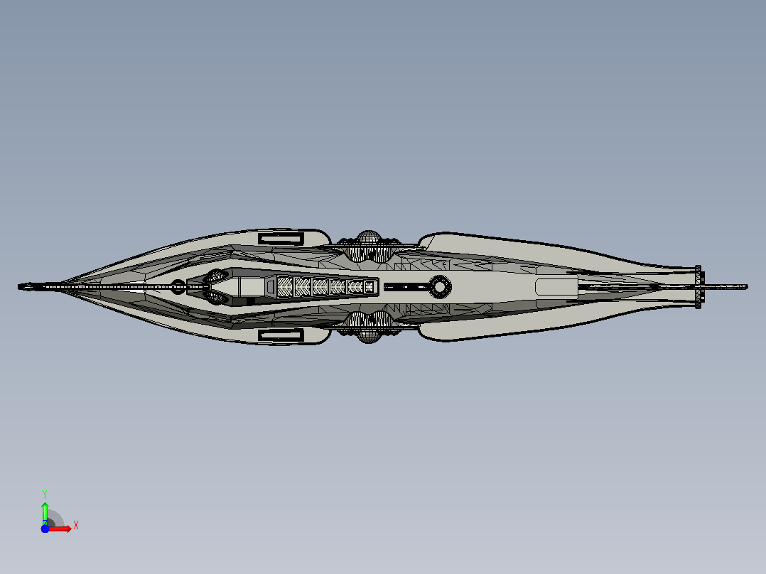 海洋生物鱼类Captain_Nemo A3NCAD前视图