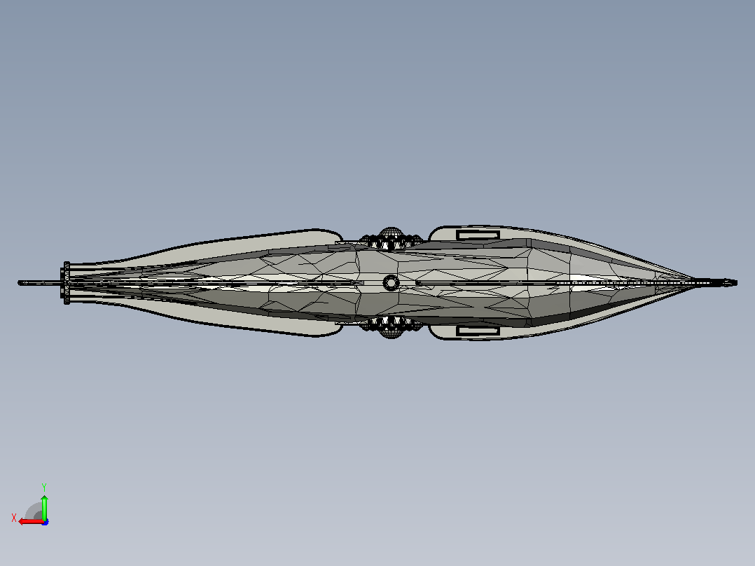 海洋生物鱼类Captain_Nemo A3NCAD后视图