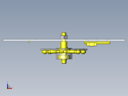 基于带导杆气缸的定心机构前视缩略图