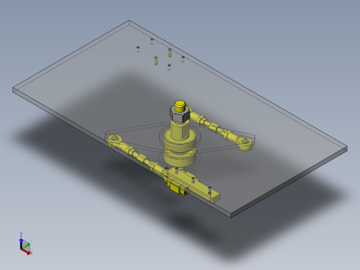 基于带导杆气缸的定心机构正等轴测缩略图