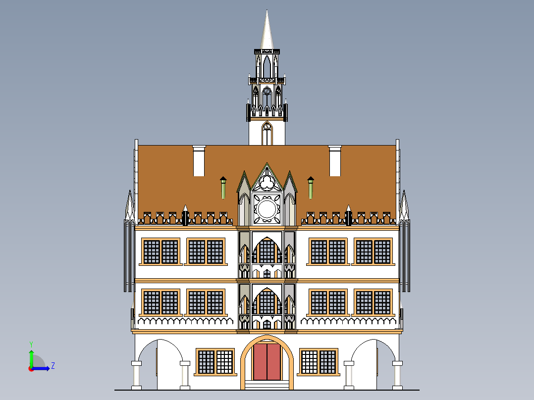 房子设计左视图