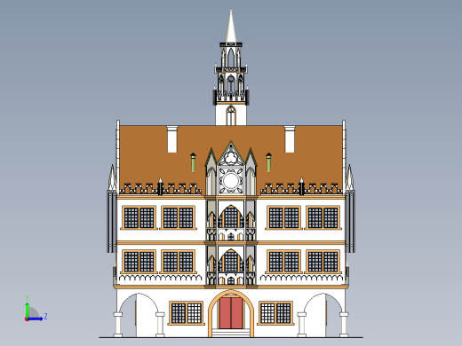 房子设计左视缩略图