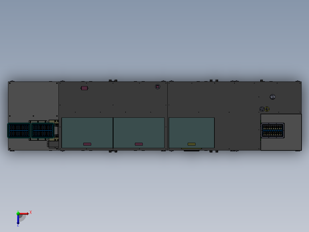 锂电池自动组装机H415俯视图