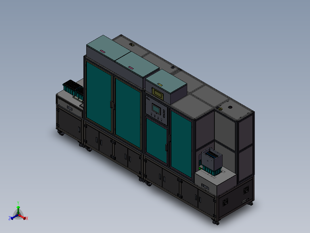锂电池自动组装机H415正等轴测图